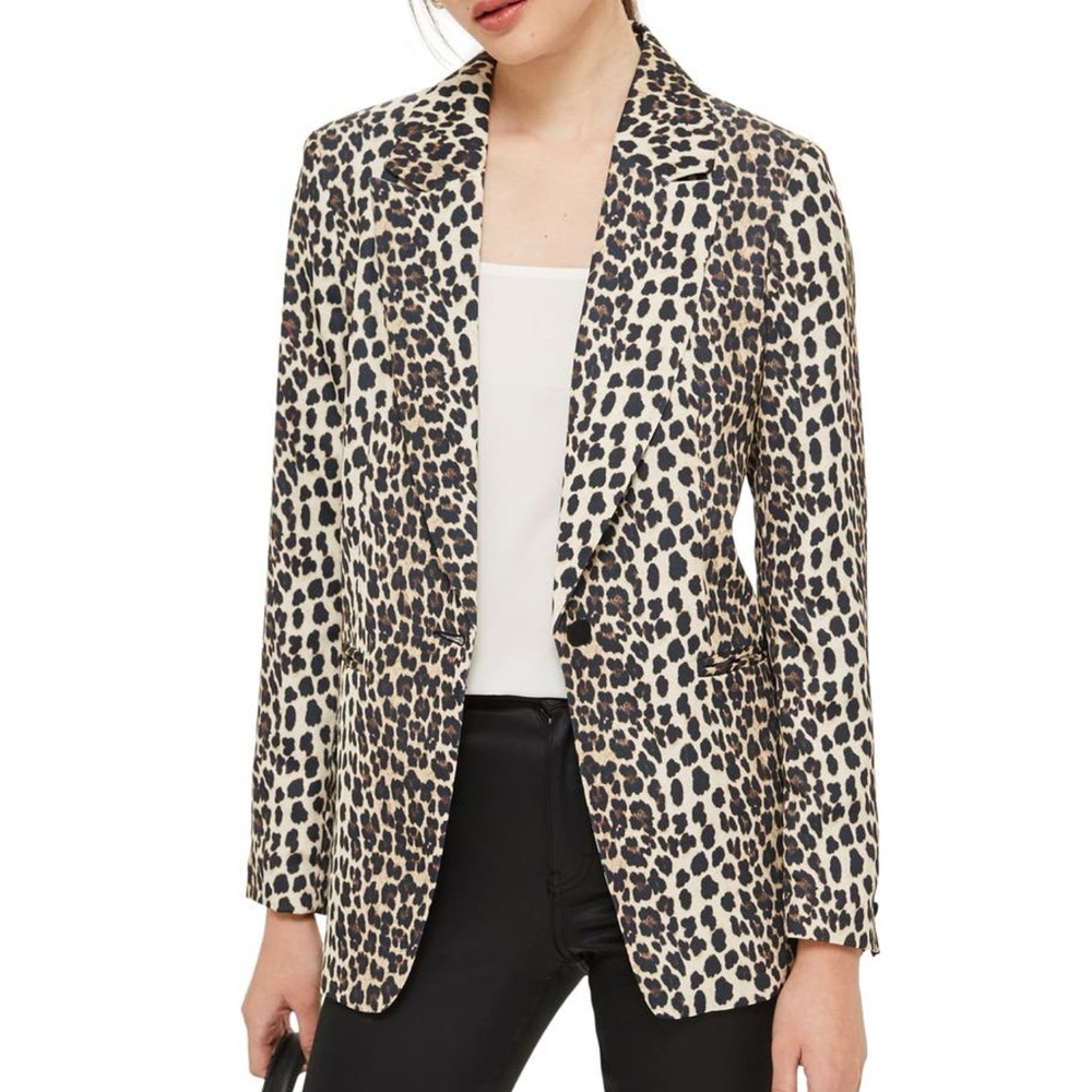 Leopard Print Women's Blazer